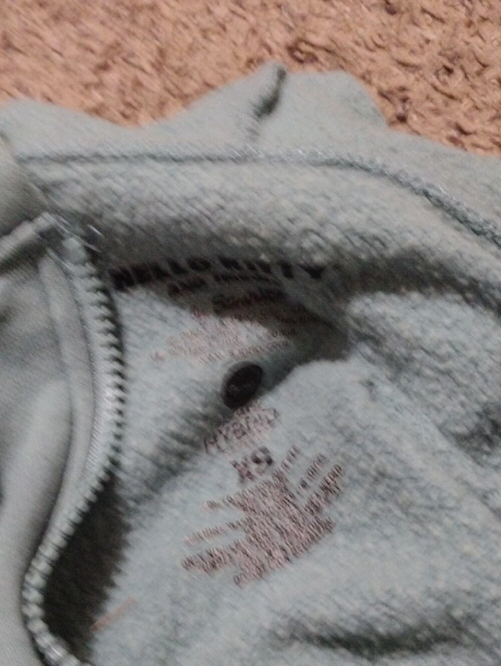 Hello Kitty Kids Hoodie in Teal Blue with Character Graphic - Picture 3 of 3